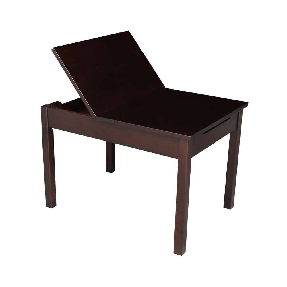 International Concepts - Table with Lift Up Top For Storage in Rich Mocha Finish - JT15-2532L veiw 6