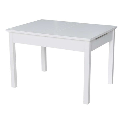 International Concepts - Table with Lift Up Top For Storage in White Finish - JT08-2532L veiw 1