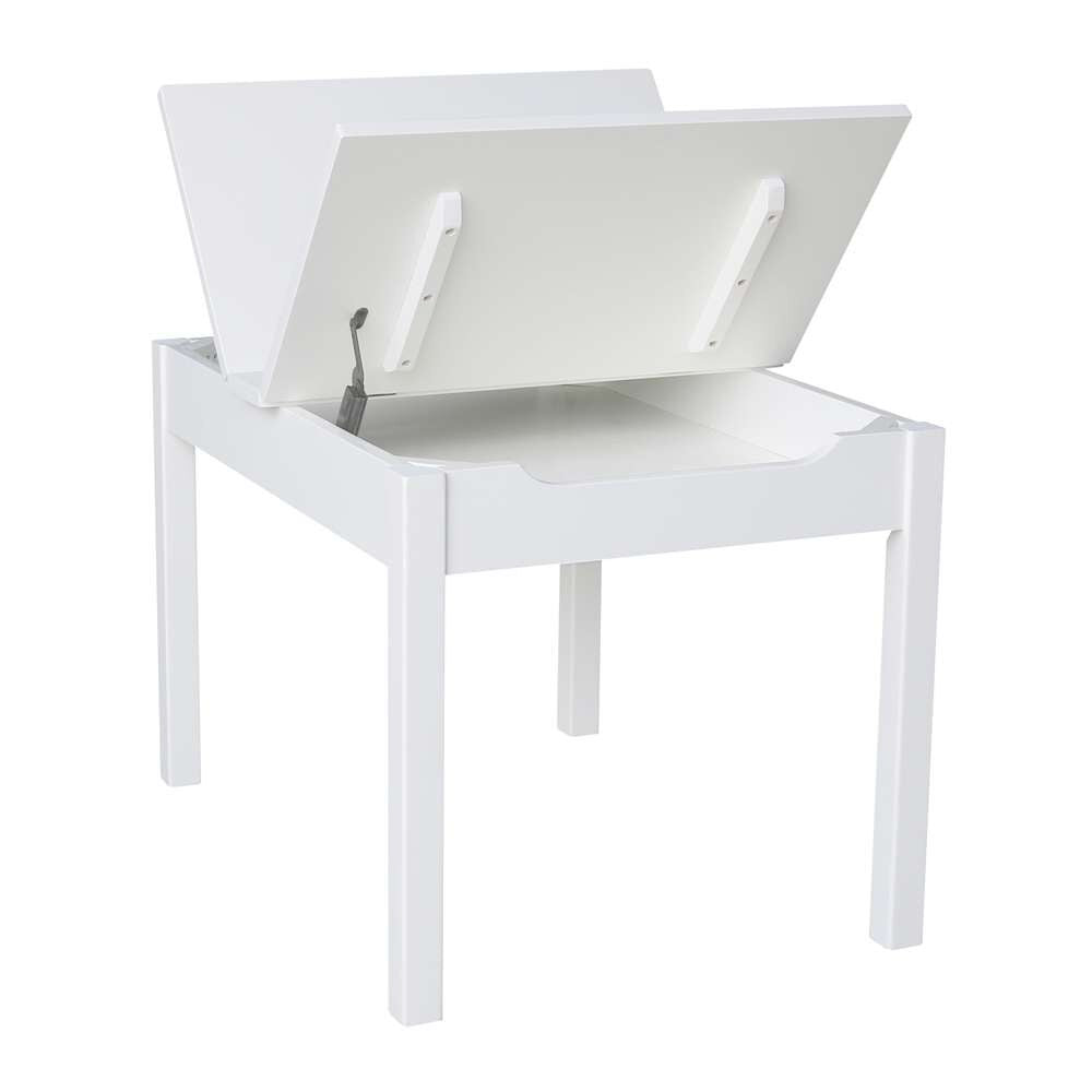 International Concepts - Table with Lift Up Top For Storage in White Finish - JT08-2532L veiw 3
