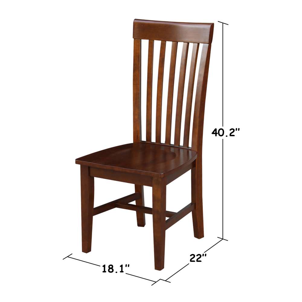 International Concepts - Tall Mission Chair in Espresso Finish (Set of 2) - C581-465P veiw 3