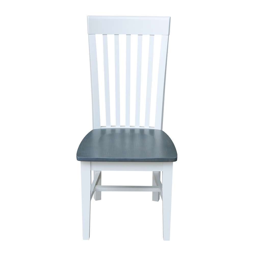 International Concepts - Tall Mission Chair in White/Heather Gray Finish (Set of 2) - C05-465P veiw 1