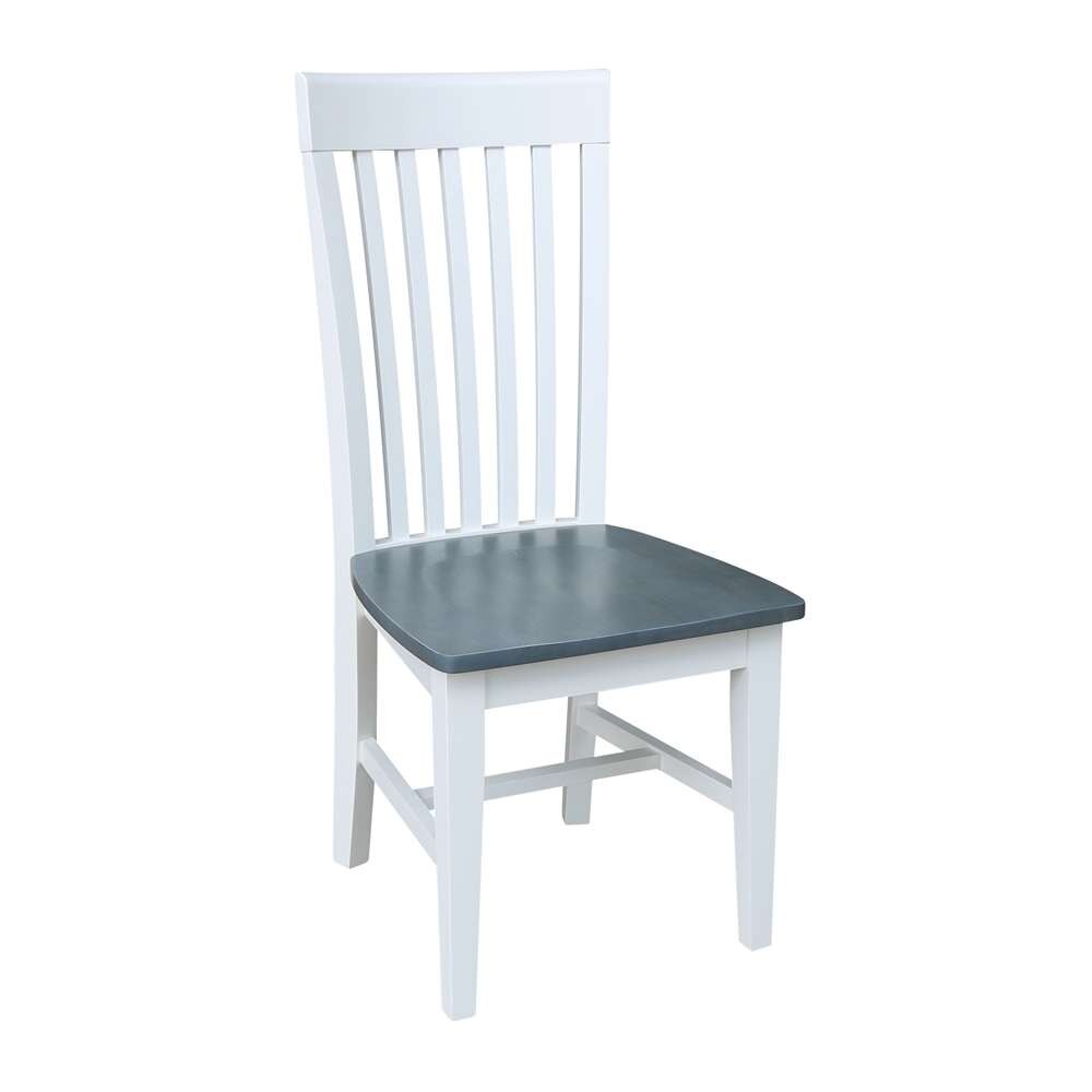 International Concepts - Tall Mission Chair in White/Heather Gray Finish (Set of 2) - C05-465P veiw 3