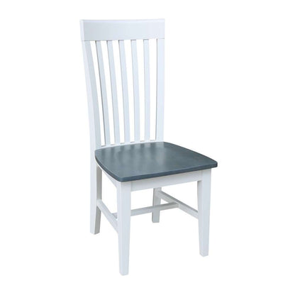 International Concepts - Tall Mission Chair in White/Heather Gray Finish (Set of 2) - C05-465P veiw 3