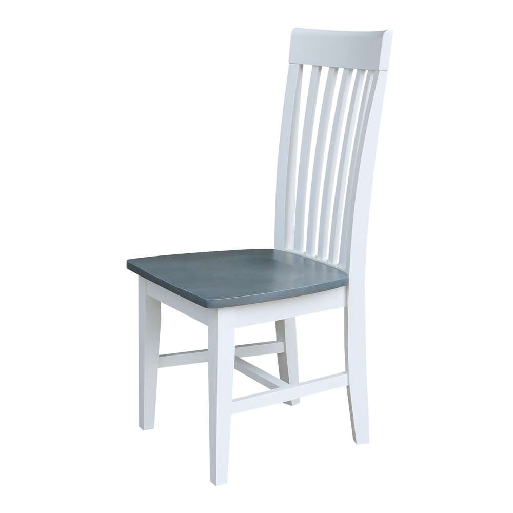 International Concepts - Tall Mission Chair in White/Heather Gray Finish (Set of 2) - C05-465P veiw 6