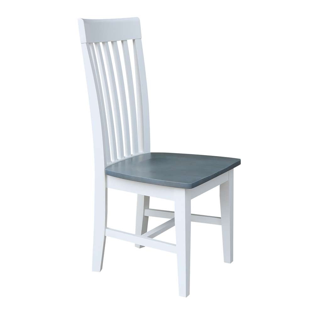 International Concepts - Tall Mission Chair in White/Heather Gray Finish (Set of 2) - C05-465P veiw 7