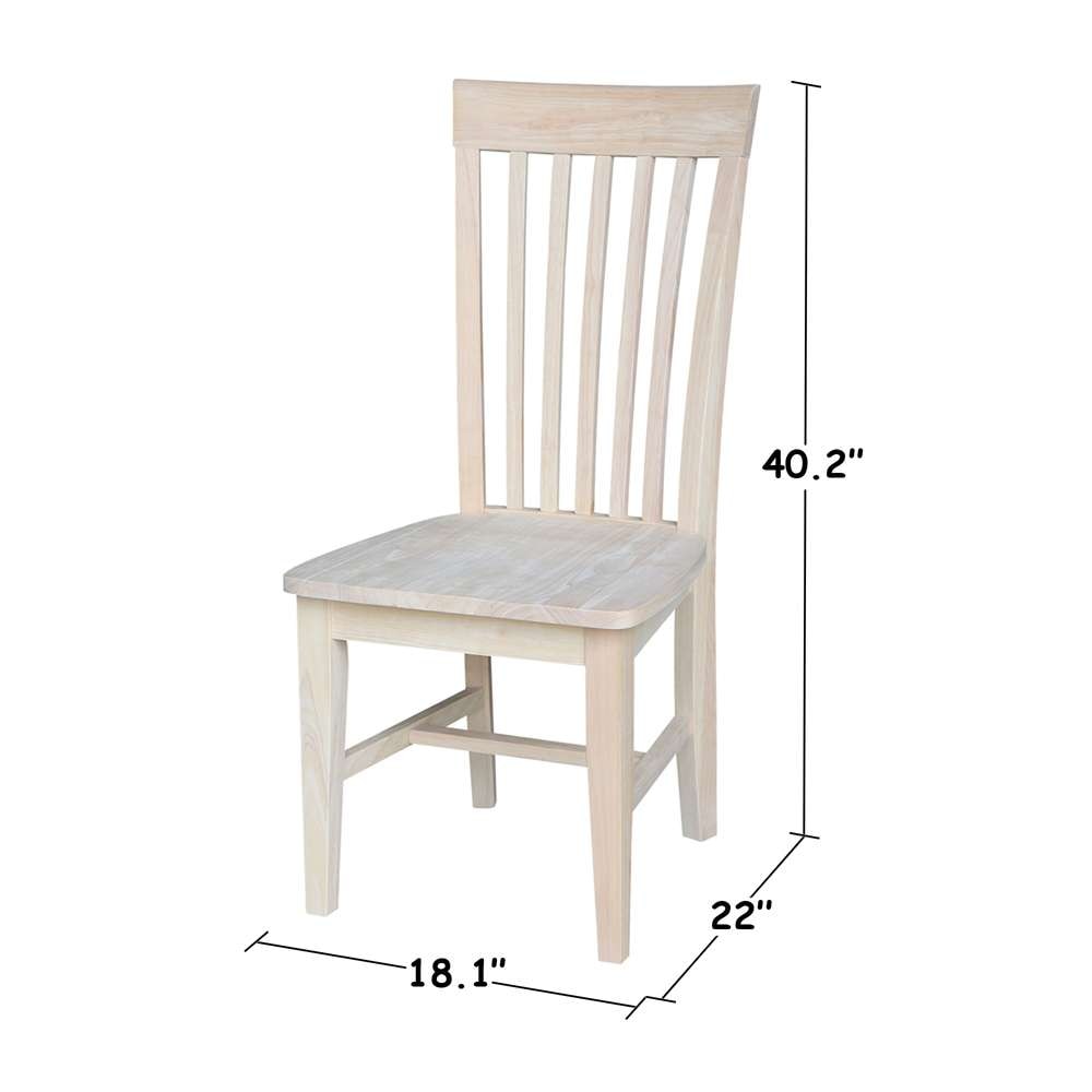 International Concepts - Tall Mission Chair (Set of 2) - C-465P veiw 3