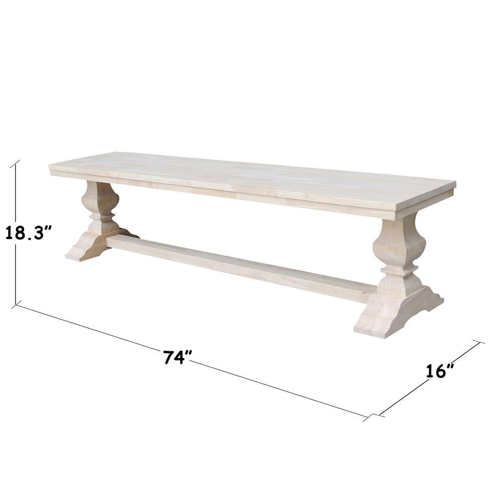 International Concepts - Trestle Bench - KBE-18 veiw 2