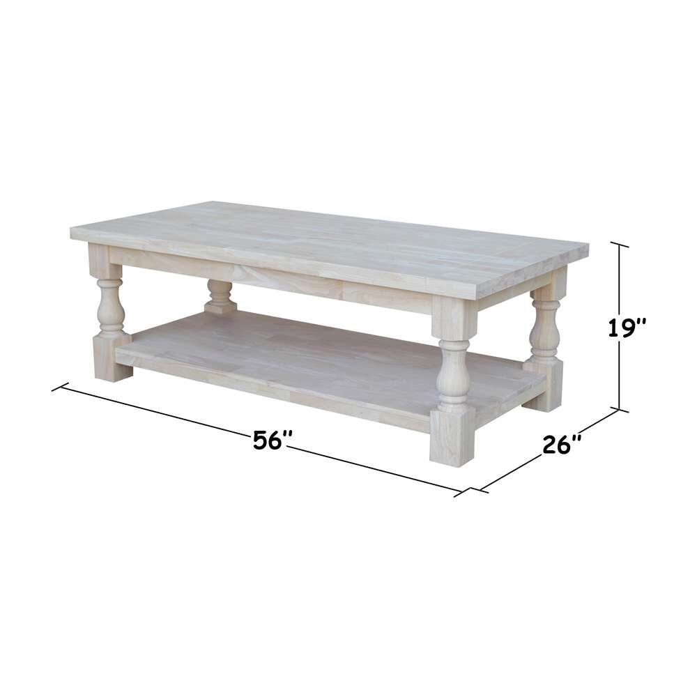 International Concepts - Tuscan Coffee Table - OT-17C veiw 2