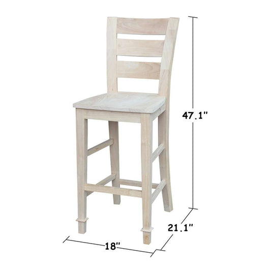 International Concepts - Tuscany Bar Height Stool - 30inSH - S-293 veiw 2
