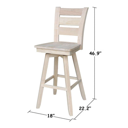 International Concepts - Tuscany Bar Height Stool - 30inSH  - S-293SW veiw 2