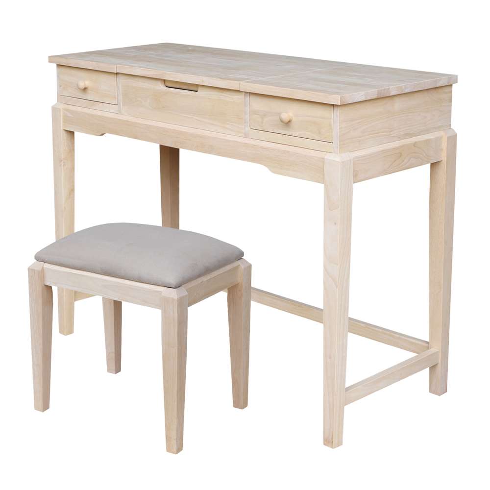 International Concepts - Vanity Table with Vanity Bench - K-BE-2-DT-2 veiw 1