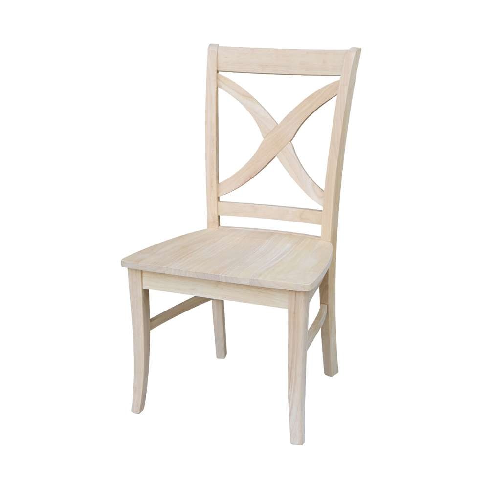 International Concepts - Vineyard Curved X Back Chair (Set of 2) - C-14P veiw 1