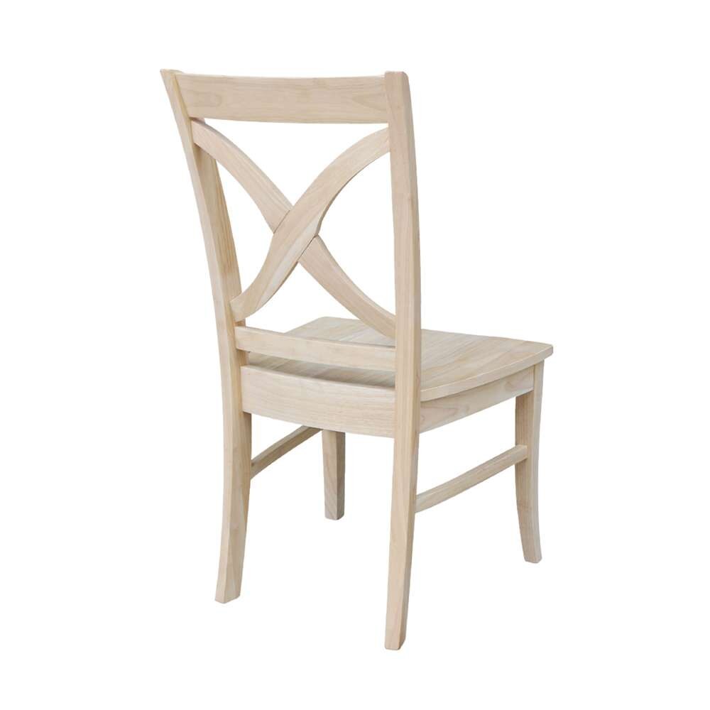 International Concepts - Vineyard Curved X Back Chair (Set of 2) - C-14P veiw 3