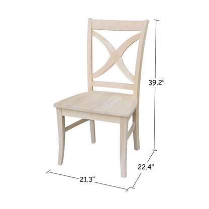 International Concepts - Vineyard Curved X Back Chair (Set of 2) - C-14P veiw 4