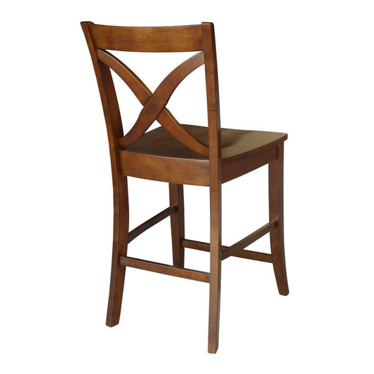 International Concepts - Vinyard Counter Height Stool - 24inSH in Espresso Finish - S581-142 veiw 2