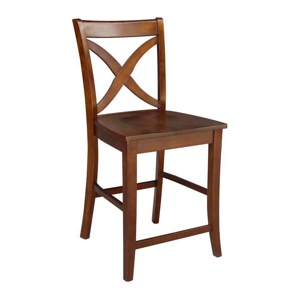 International Concepts - Vinyard Counter Height Stool - 24inSH in Espresso Finish - S581-142 veiw 4