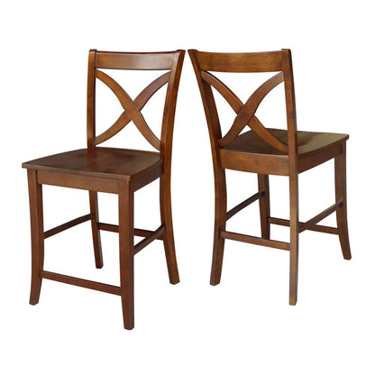 International Concepts - Vinyard Counter Height Stool - 24inSH in Espresso Finish - S581-142 veiw 5