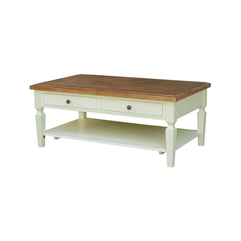 International Concepts - Vista Coffee Table in Hickory/Shell Finish - OT79-15C veiw 1