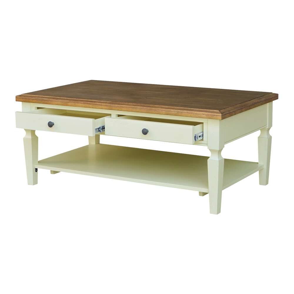 International Concepts - Vista Coffee Table in Hickory/Shell Finish - OT79-15C veiw 6