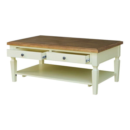 International Concepts - Vista Coffee Table in Hickory/Shell Finish - OT79-15C veiw 6
