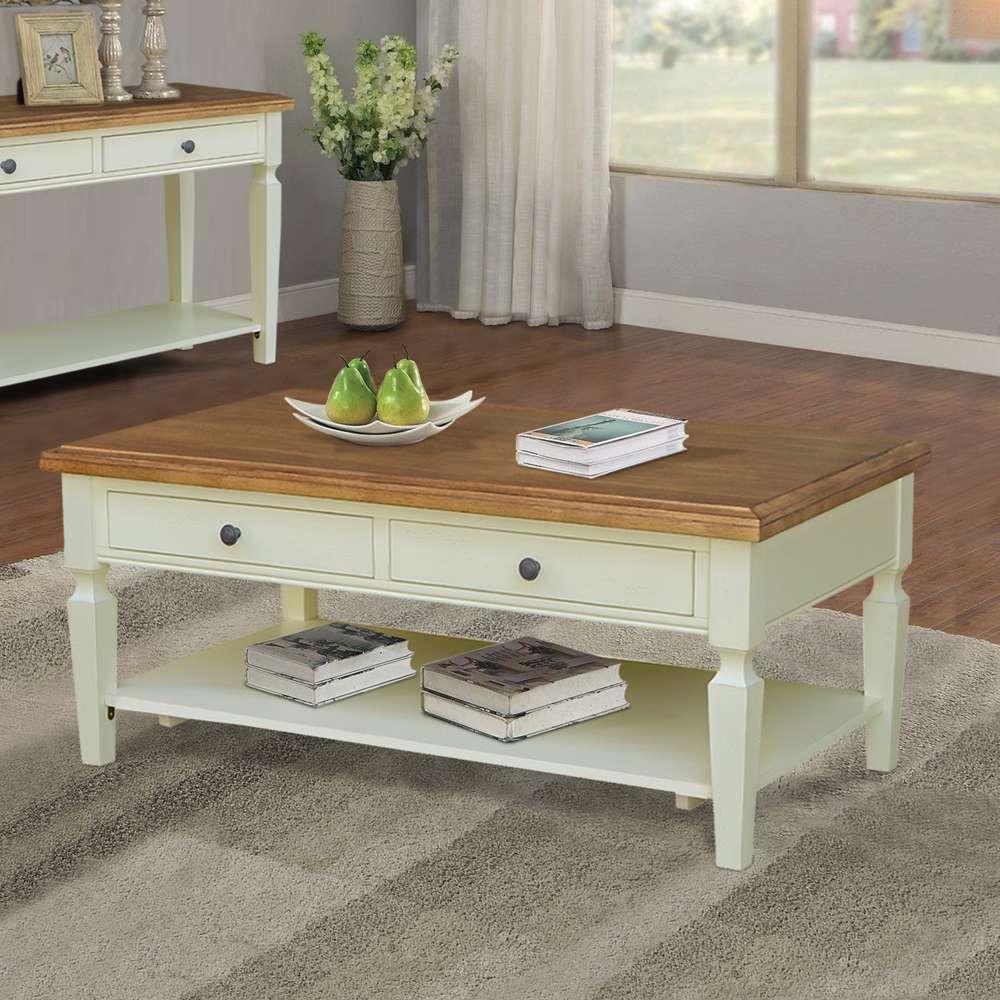 International Concepts - Vista Coffee Table in Hickory/Shell Finish - OT79-15C veiw 7