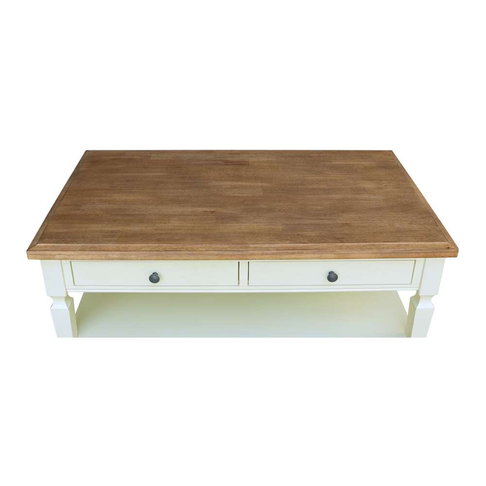 International Concepts - Vista Coffee Table in Hickory/Shell Finish - OT79-15C veiw 11