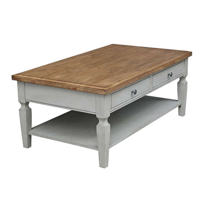 International Concepts - Vista Coffee Table in Hickory/Stone Finish - OT41-15C veiw 3