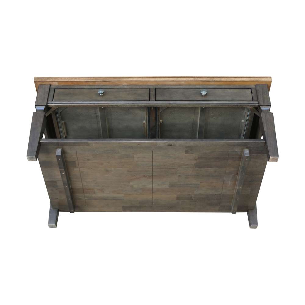 International Concepts - Vista Coffee Table in Hickory/Washed Coal Finish - OT45-15C veiw 6