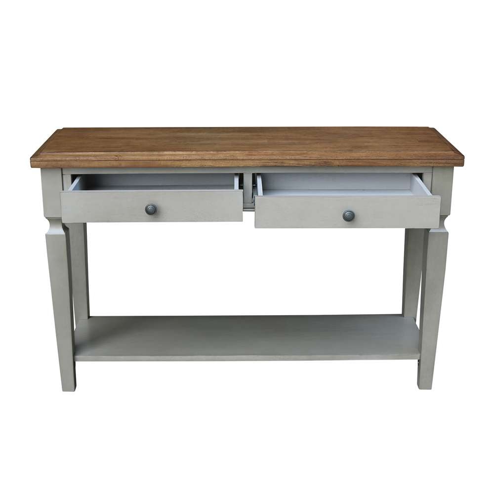 International Concepts - Vista Console/Sofa Table in Hickory/Stone Finish - OT41-15S veiw 3
