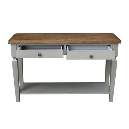 International Concepts - Vista Console/Sofa Table in Hickory/Stone Finish - OT41-15S veiw 3