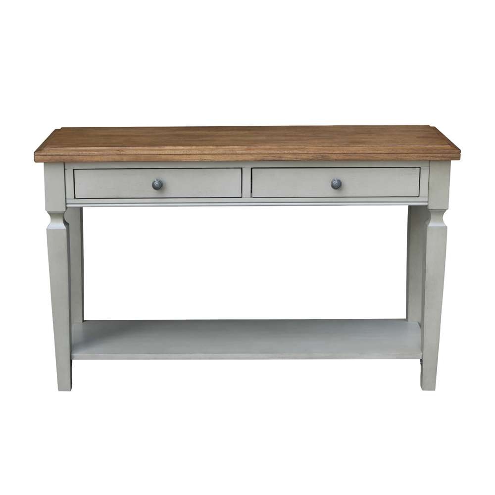 International Concepts - Vista Console/Sofa Table in Hickory/Stone Finish - OT41-15S veiw 4