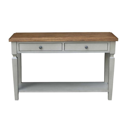 International Concepts - Vista Console/Sofa Table in Hickory/Stone Finish - OT41-15S veiw 4