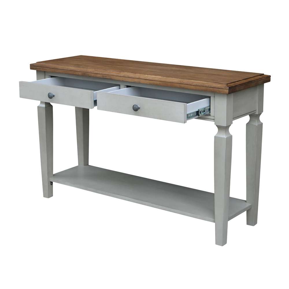 International Concepts - Vista Console/Sofa Table in Hickory/Stone Finish - OT41-15S veiw 5