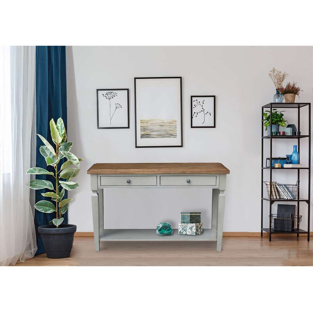 International Concepts - Vista Console/Sofa Table in Hickory/Stone Finish - OT41-15S veiw 6