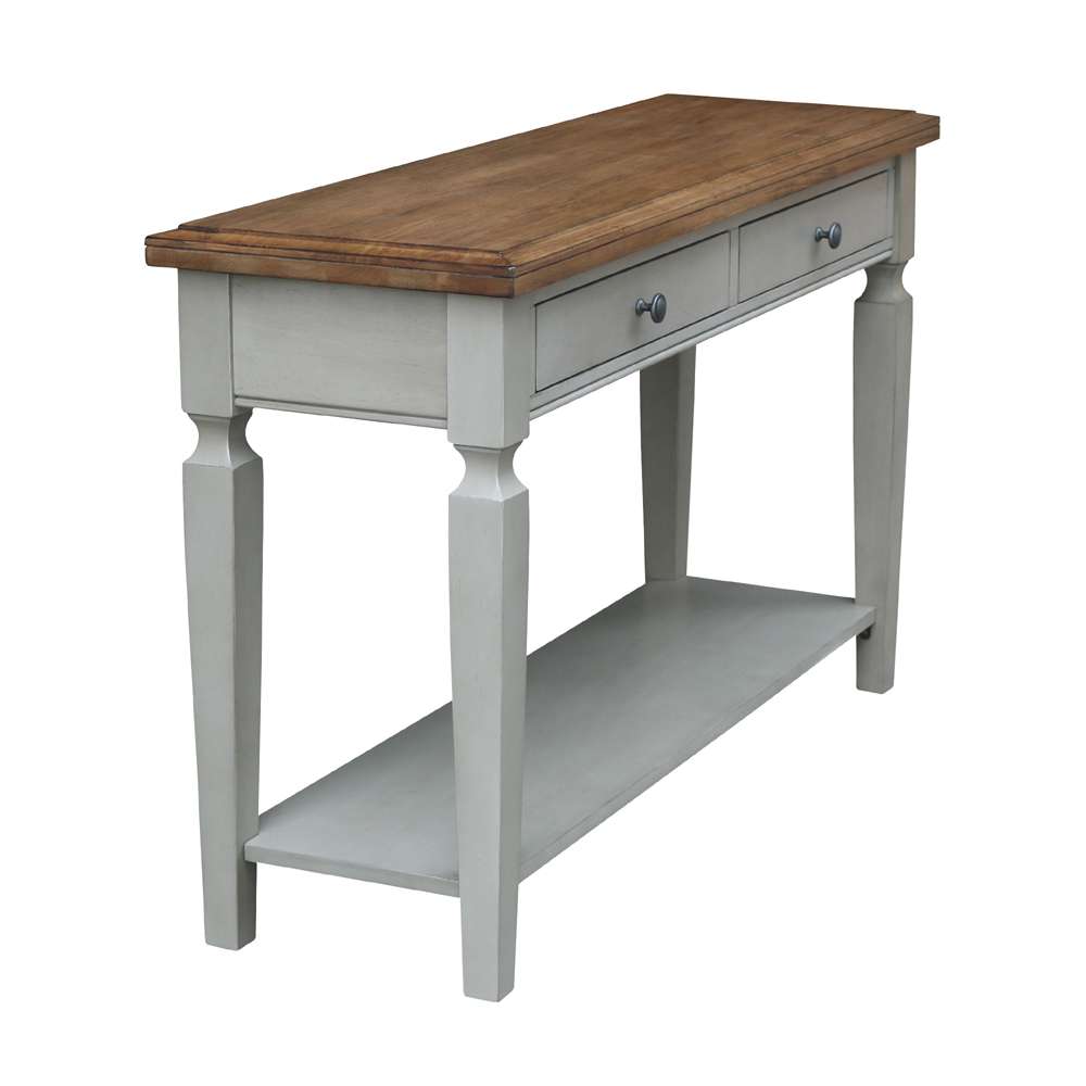 International Concepts - Vista Console/Sofa Table in Hickory/Stone Finish - OT41-15S veiw 8