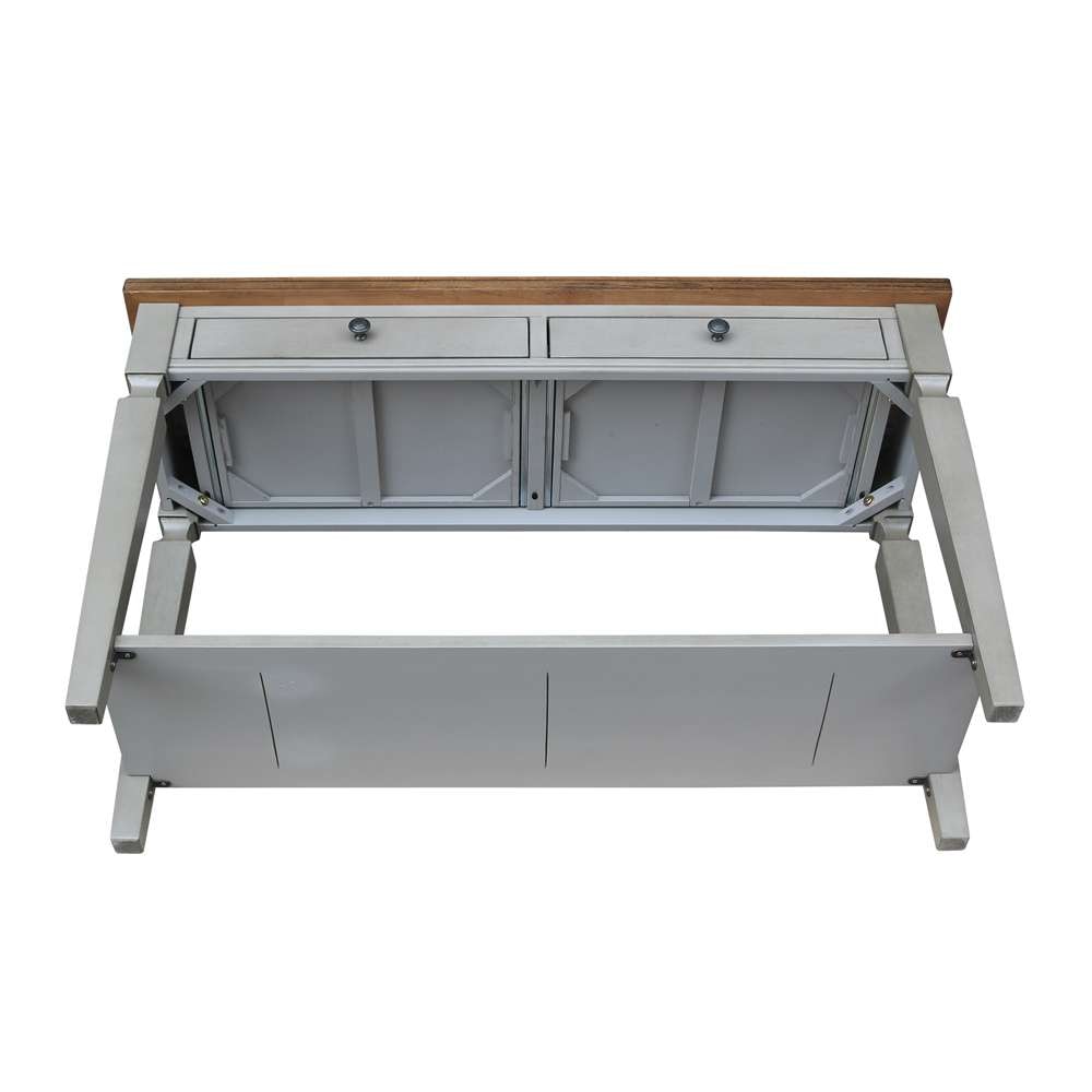 International Concepts - Vista Console/Sofa Table in Hickory/Stone Finish - OT41-15S veiw 9