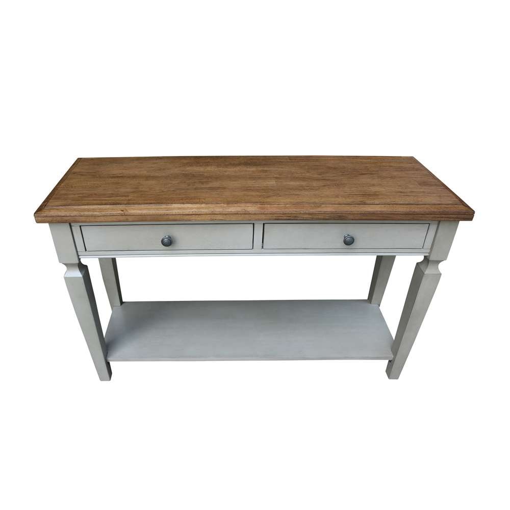 International Concepts - Vista Console/Sofa Table in Hickory/Stone Finish - OT41-15S veiw 10