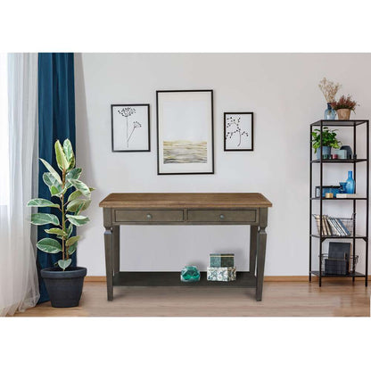 International Concepts - Vista Console/Sofa Table in Hickory/Washed Coal Finish - OT45-15S veiw 3