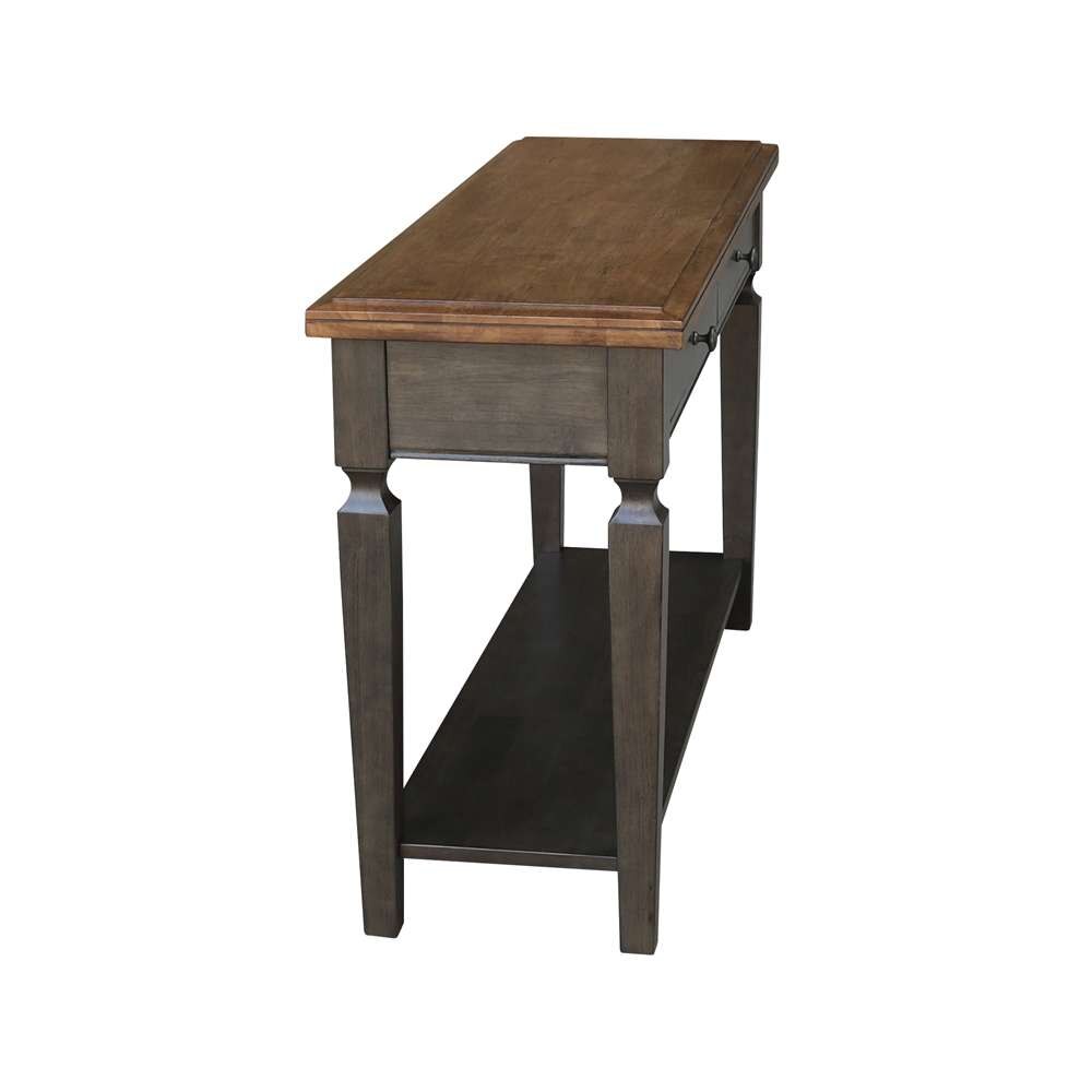 International Concepts - Vista Console/Sofa Table in Hickory/Washed Coal Finish - OT45-15S veiw 5