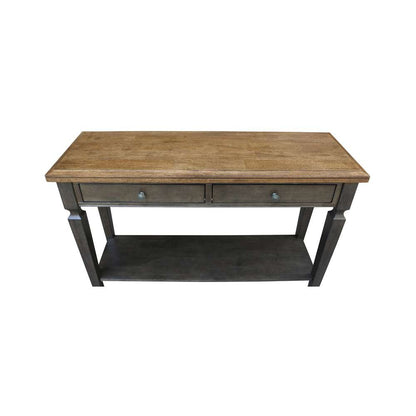International Concepts - Vista Console/Sofa Table in Hickory/Washed Coal Finish - OT45-15S veiw 7