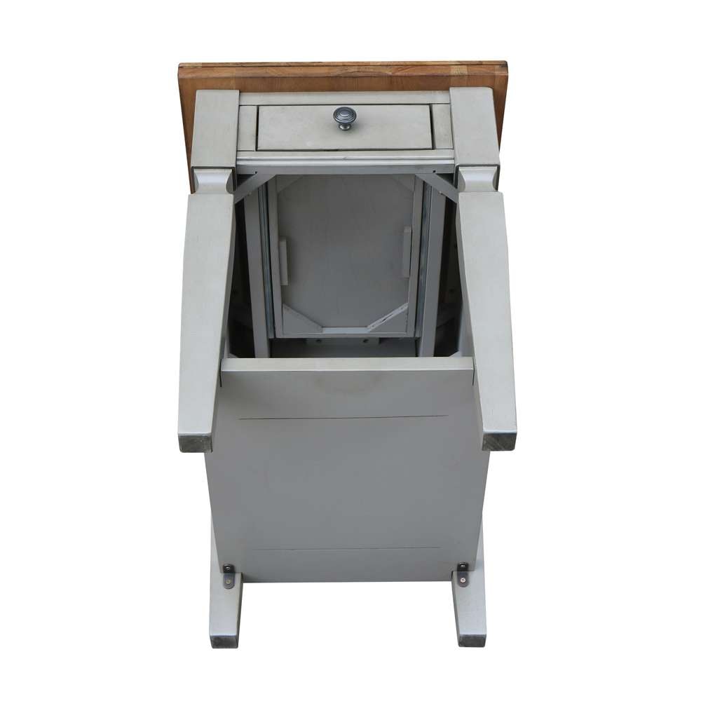 International Concepts - Vista End Table in Hickory/Stone Finish - OT41-15E veiw 5