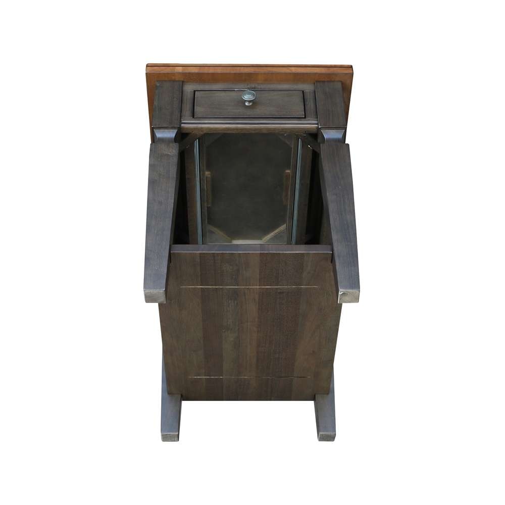 International Concepts - Vista End Table in Hickory/Washed Coal Finish - OT45-15E veiw 5