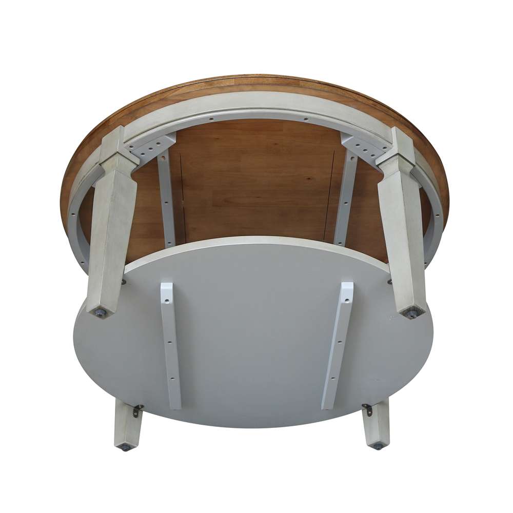 International Concepts - Vista Round Coffee Table in Hickory/Stone Finish - OT41-15CR veiw 5