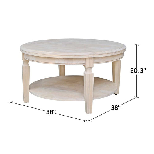 International Concepts - Vista Round Coffee Table - OT-15CR veiw 2