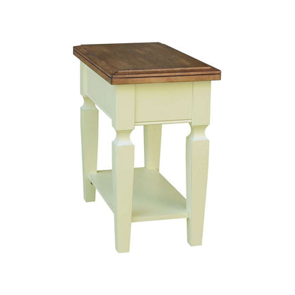 International Concepts - Vista Side Table in Hickory/Shell Finish - OT79-15E2 veiw 6
