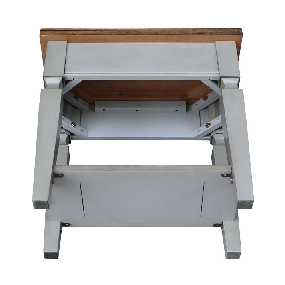 International Concepts - Vista Side Table in Hickory/Stone Finish - OT41-15E2 veiw 6