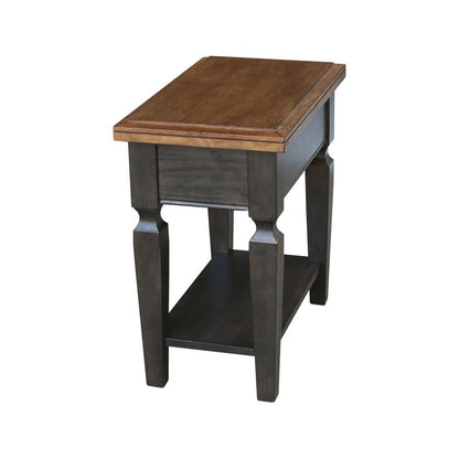 International Concepts - Vista Side Table in Hickory/Washed Coal Finish - OT45-15E2 veiw 5