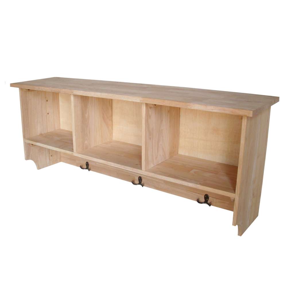 International Concepts - Wall Shelf Unit with Storage - SH-150 veiw 1