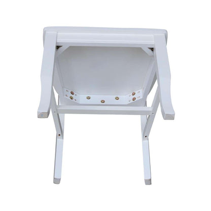 International Concepts - White Double XX Chair in White Finish (Set of 2) - C08-220P veiw 8
