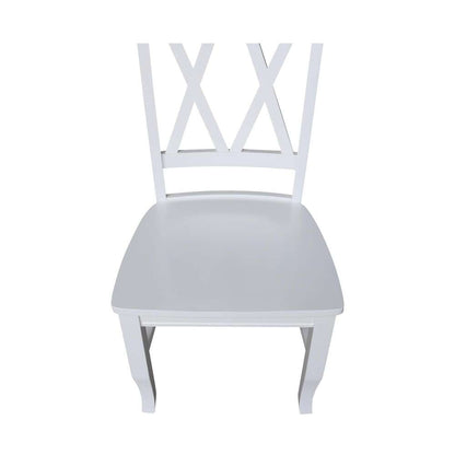 International Concepts - White Double XX Chair in White Finish (Set of 2) - C08-220P veiw 9